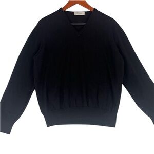 Ermenegildo Zegna Black V-Neck Sweater
